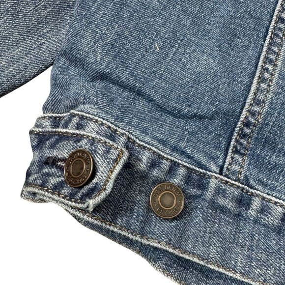 Gap Icon Denim Washwell Trucker Jacket Mens Medium Blue Cotton Relaxed Retro Y2K - Picture 3 of 5